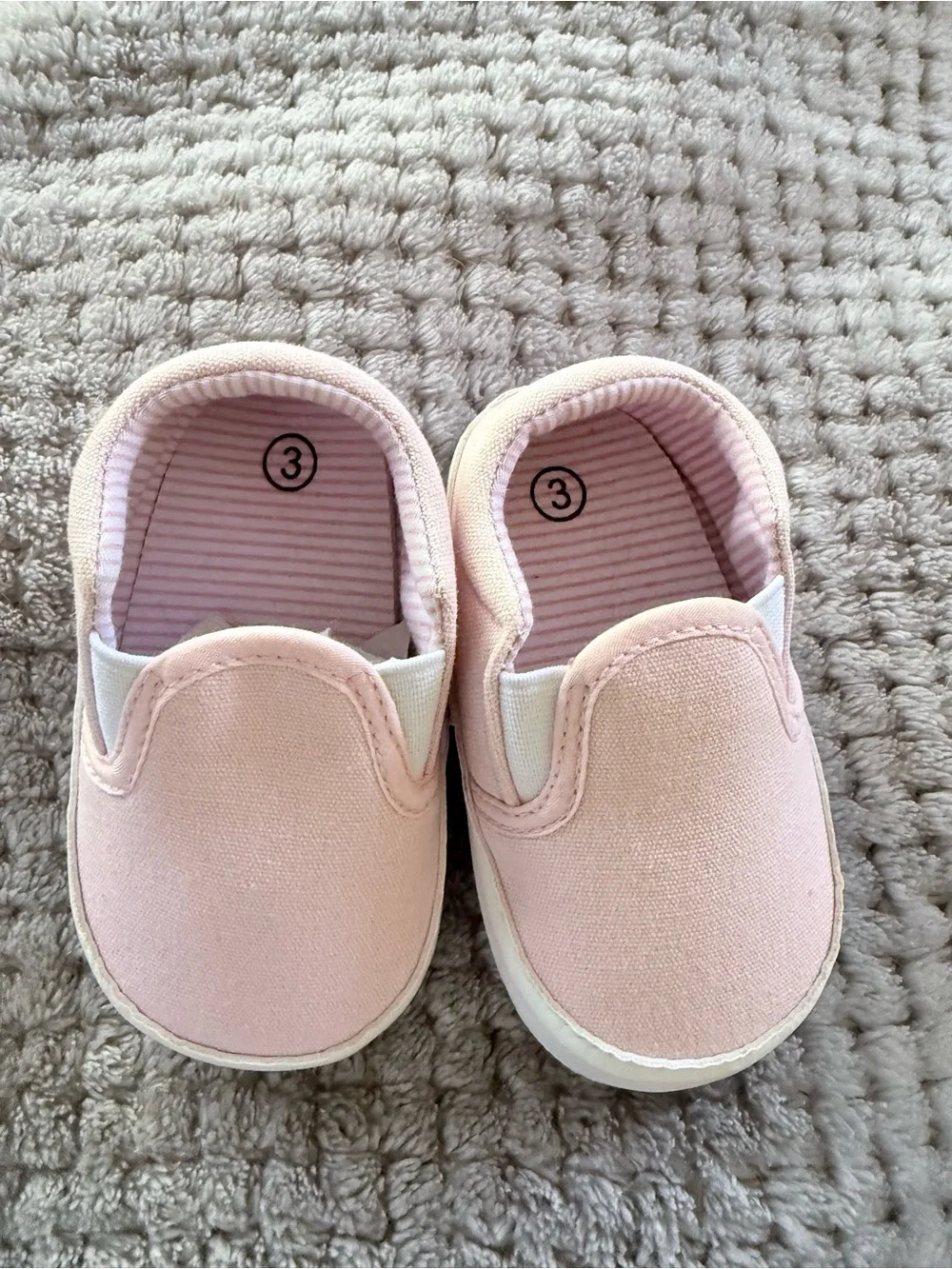 2 for $10 Toddler Slip-On Canvas Shoes in Light Pink